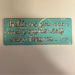 Inspirational Blue Wall Sign